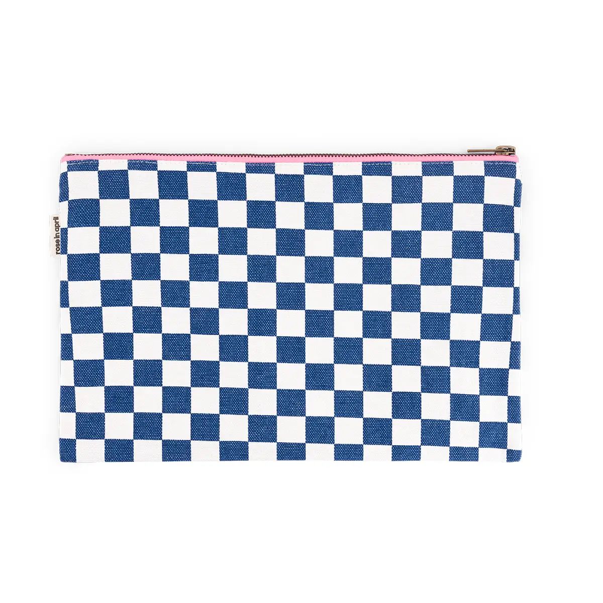 Lili pouch Checkerboard Navy- Rose in April - slika 3