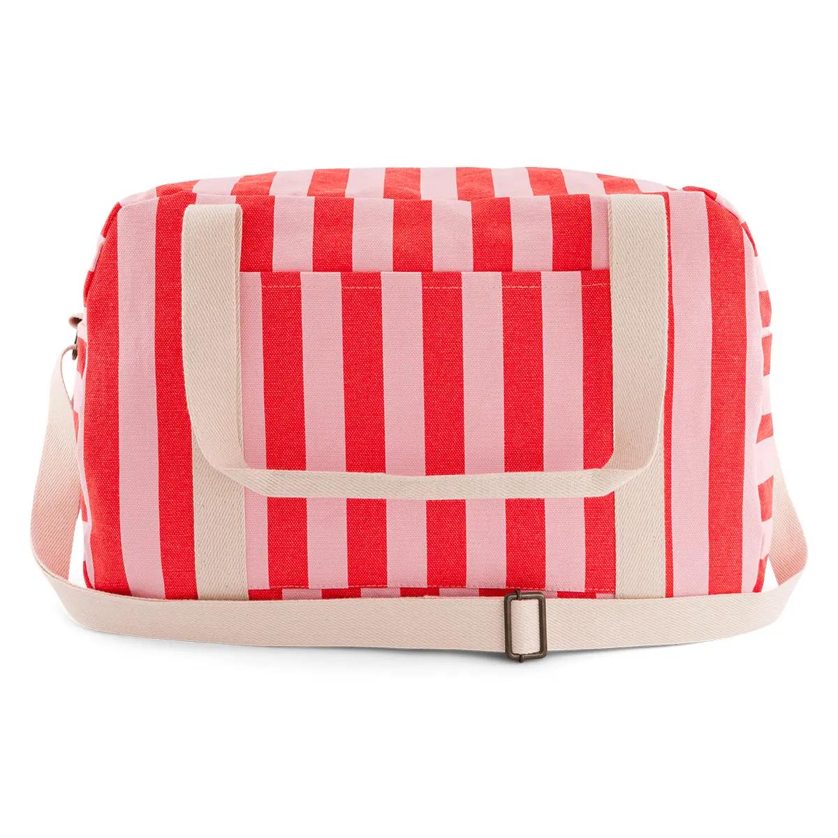 Raphael Weekend Bag in Stripes Tomato / Candy Pink -Rose in April - slika 2