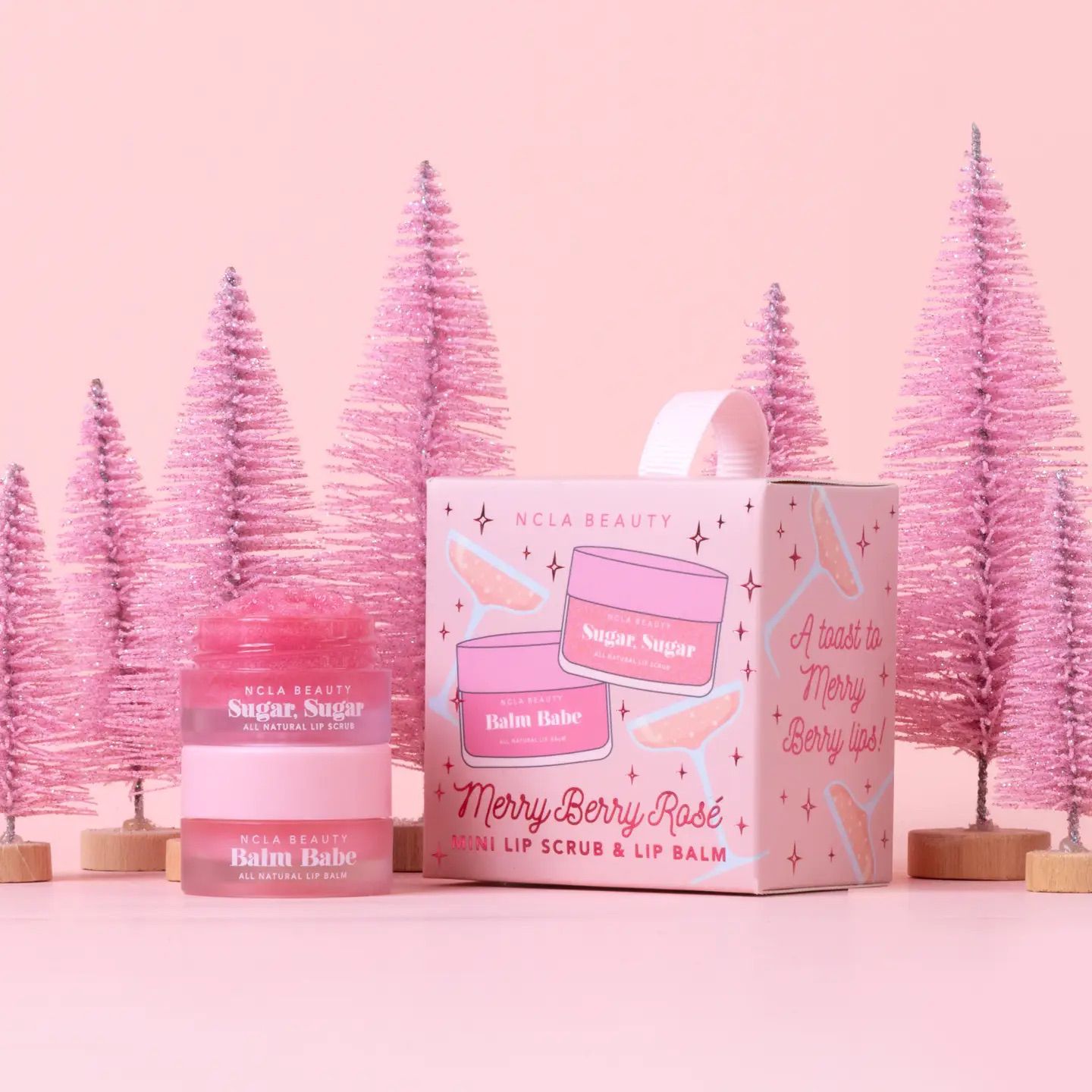 NCLA Lip Care Set Merry Berry – balzam + scrub za mekane usne - slika 2