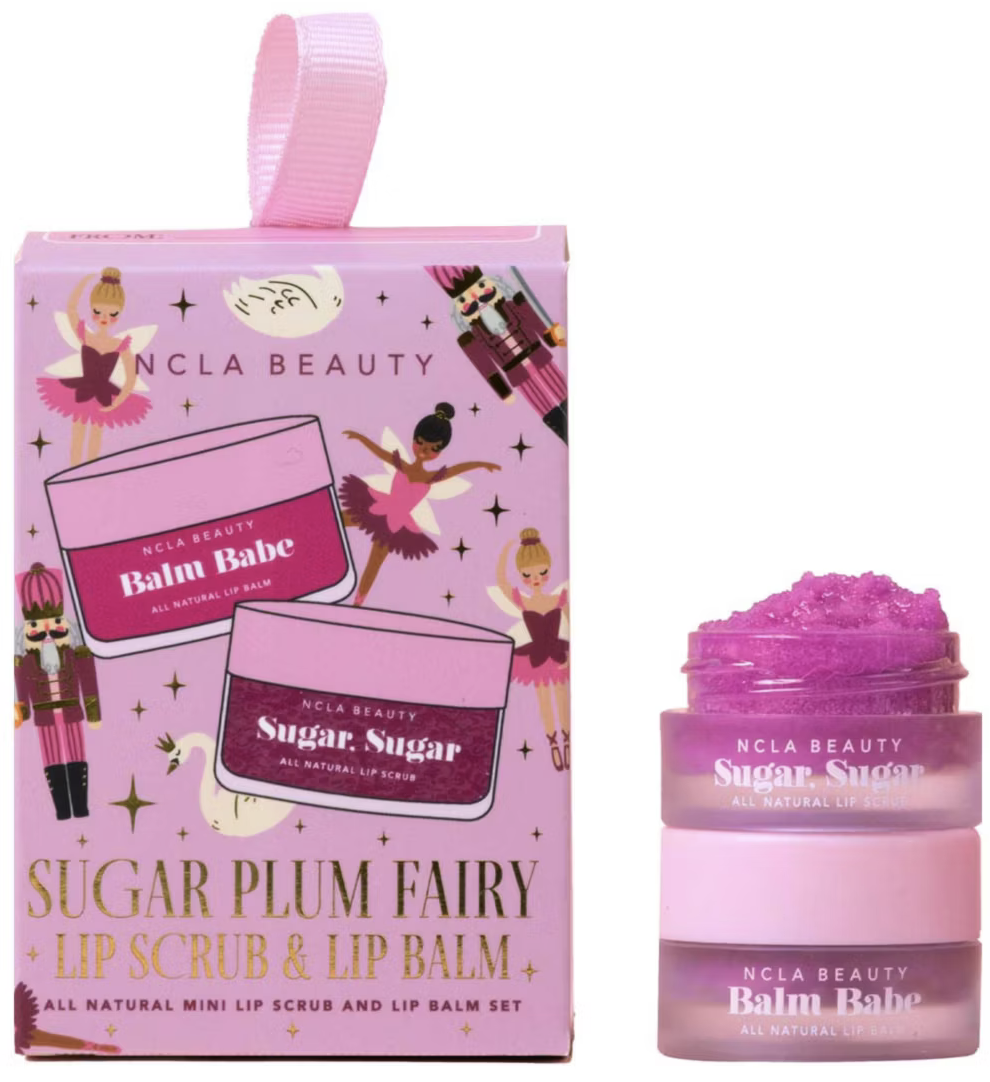 NCLA Lip Care Set Sugar Plum – balzam + scrub za mekane usne - slika 5