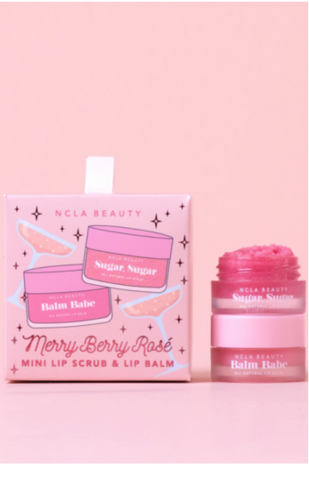 NCLA Lip Care Set Merry Berry – balzam + scrub za mekane usne