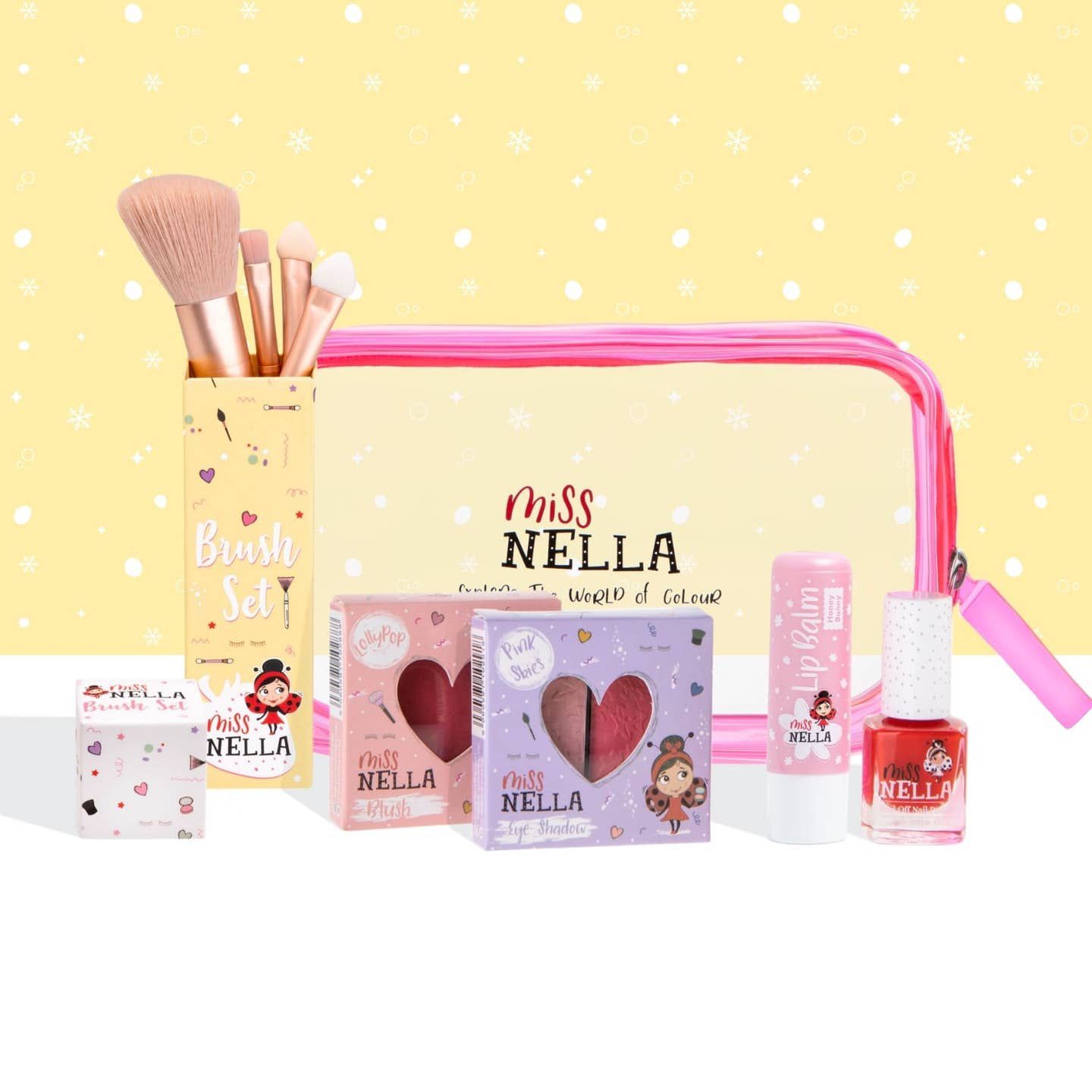 Miss Nella Pink Makeup Bag Set – Siguran Makeup Set za Djecu | Hipoalergen & Bez Toksina - slika 2