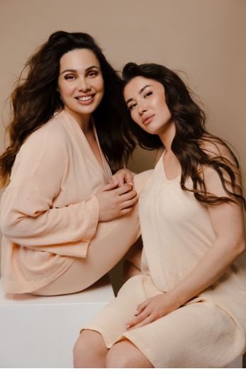 Élan Cotton Kimono Set